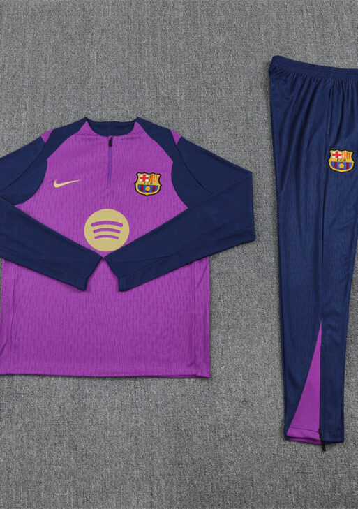 2025/2026 Barcelona Purple and Blue Tracksuit