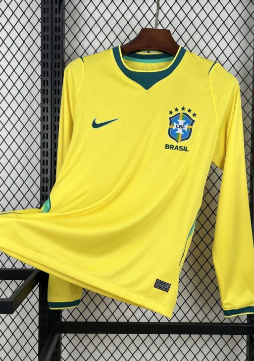 2026 Brazil Home World Cup Kit Long Sleeve Fan Version