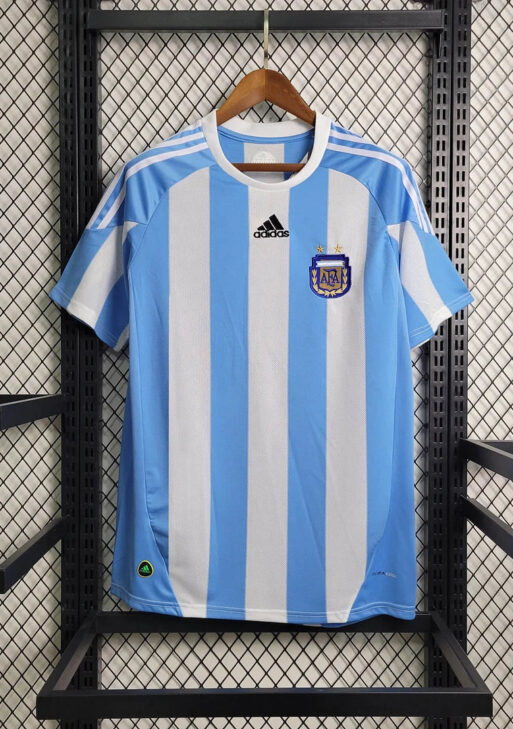 2010 Retro Argentina Home Jersey
