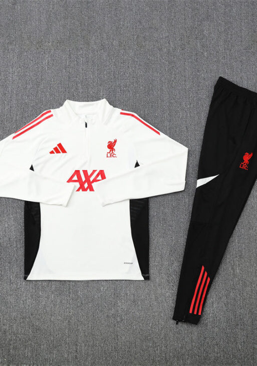 2025/2026 Liverpool White and Black x Red Tracksuit