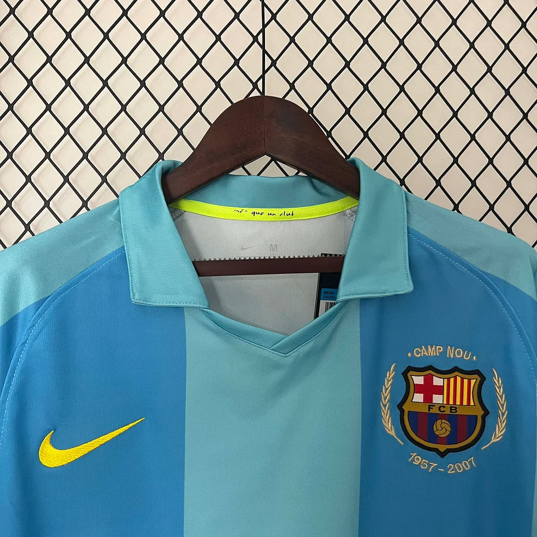 2007-2008 Retro Barcelona Away Jersey - Image 4