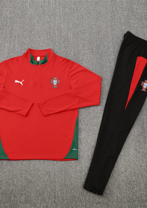 2025/2026 Portugal Red and Black Tracksuit