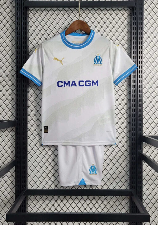2023/2024 Olympique de Marseille Home Kit Kids Size