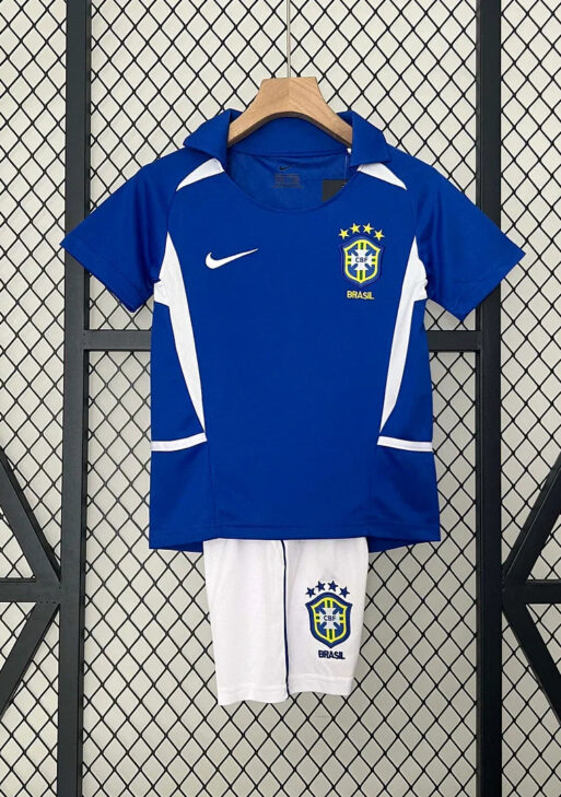 2002 Retro Brazil Away Kids Size