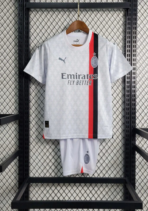 2023/2024 AC Milan Away Jersey Kids Size