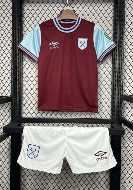 2024-2025 West Ham United Home Kit Kids Size