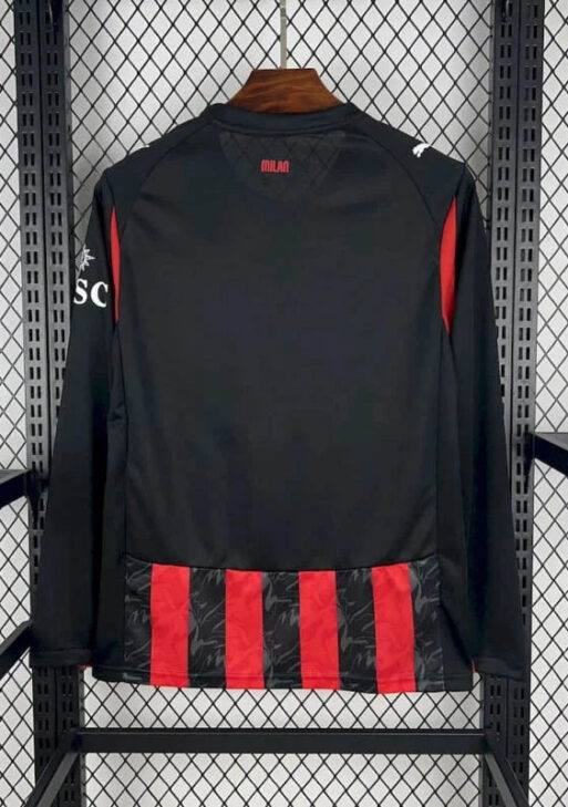 2025/2026 AC Milan Home Jersey Long Sleeve