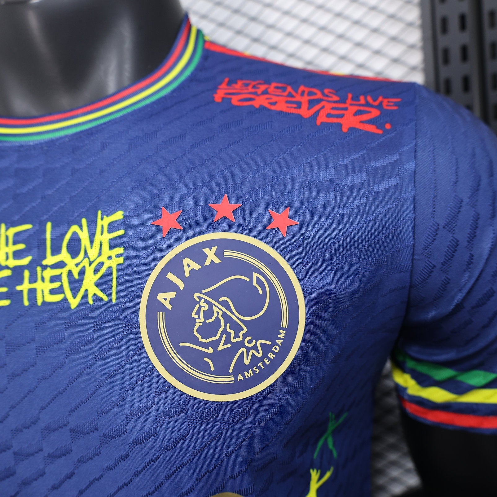 Ajax "Bob Marley" Blue Limited Jersey - Image 3