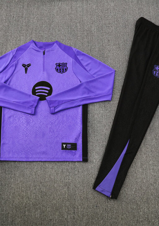 2025/2026 Barcelona Purple and Black Tracksuit