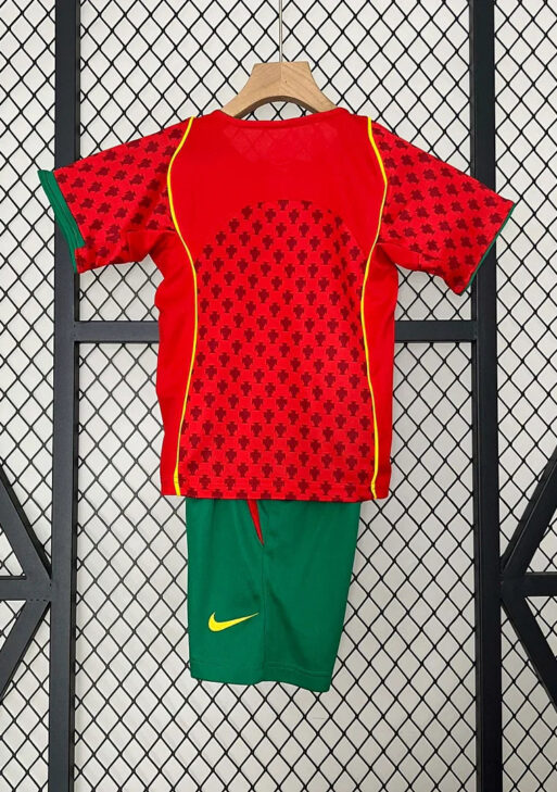 2004 Retro Portugal Home Jersey Kids Size