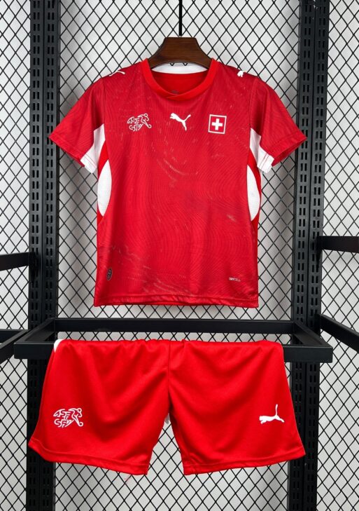 2026 Switzerland Home World Cup Kit Kids Size