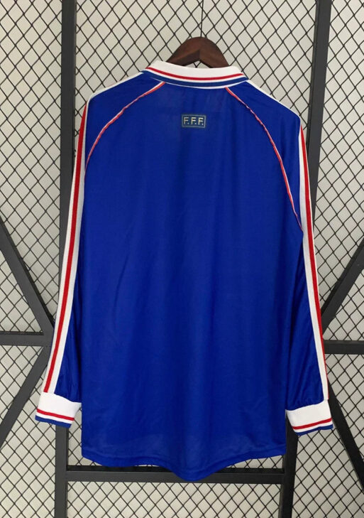 1998 Retro France Home Jersey Long Sleeve