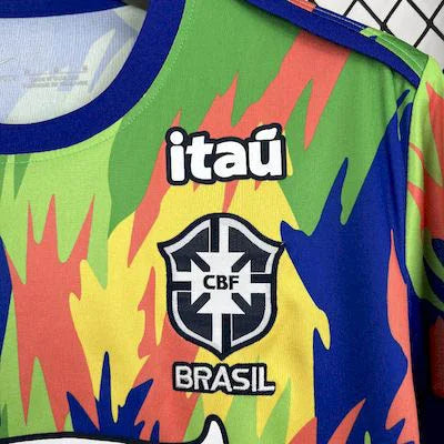 2025-2026 Brazil Pre-Match Training Kit - Image 3