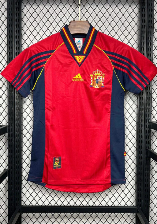 1998 Retro Spain Home Jersey