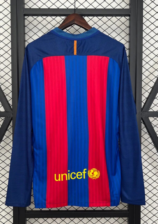 2016/2017 Retro Barcelona Home Jersey Long Sleeve
