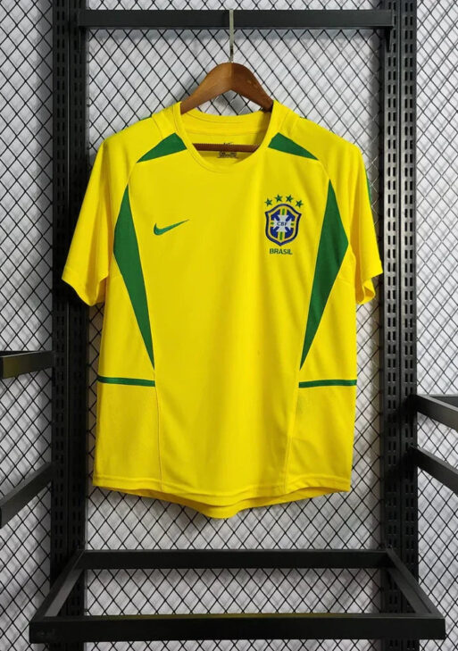 2002 Retro Brazil Home Jersey