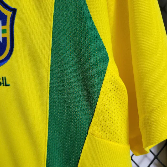 2002 Retro Brazil Home Jersey - Image 5
