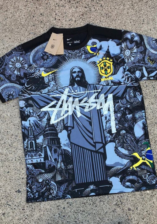 Stüssy x Brazil "Jesus" Limited Jersey