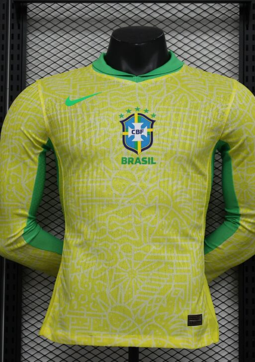 Brazil 2024/2025 Home Kit Long Sleeve