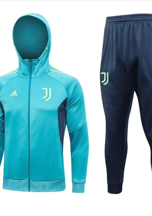 Juventus Turquoise and Dark Blue Tracksuit