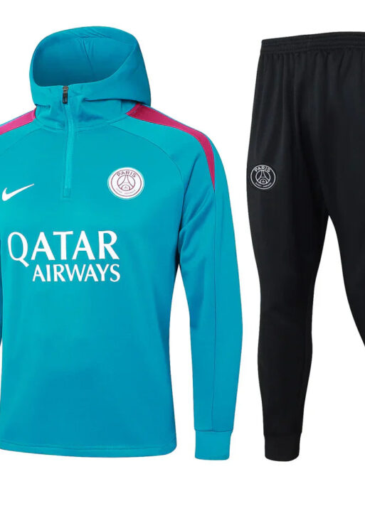 PSG 2024 Turqoise and Black Tracksuit