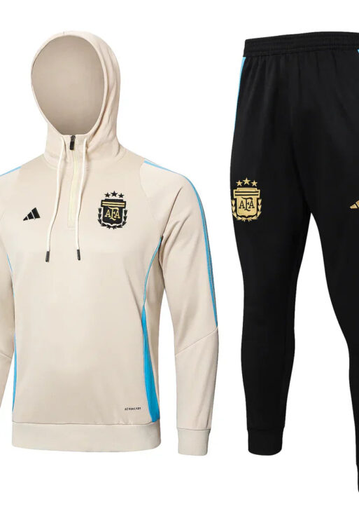 Argentina 2024 Black and Beige Tracksuit