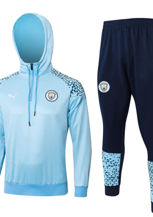 Manchester City Light Blue and Dark Blue Tracksuit