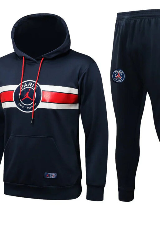 PSG Dark Blue and Red x White Tracksuit