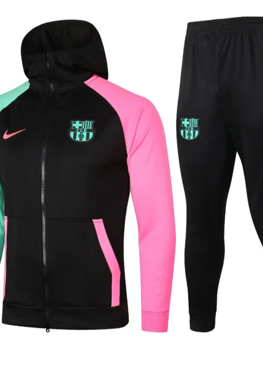 Barcelona Black and Turquoise x Pink Tracksuit