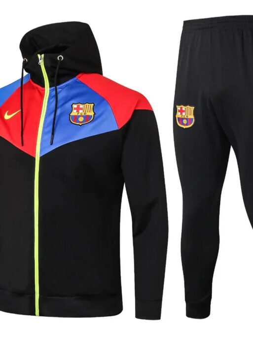 Barcelona Black and Blue x Red Tracksuit