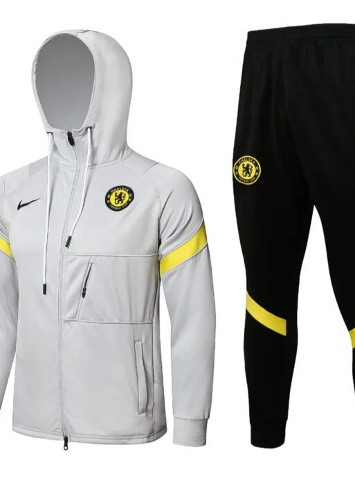Chelsea FC Grey and Black Tracksuit