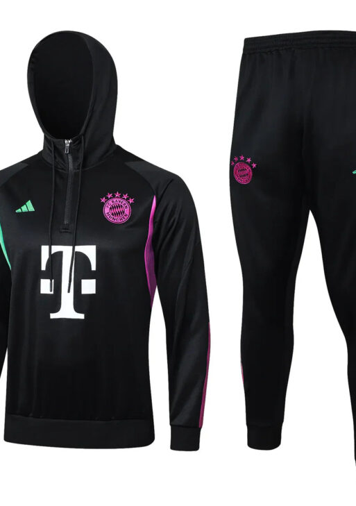 Bayern Munchen Black Tracksuit