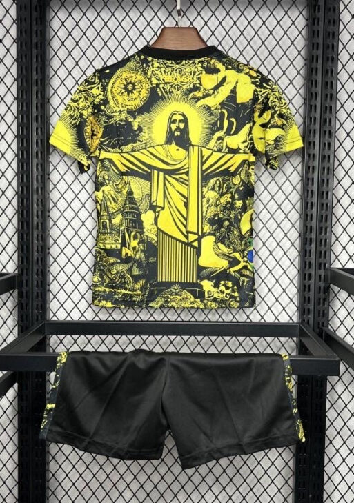 Brazil ”Jesus” Yellow Limited Jersey Kids Size