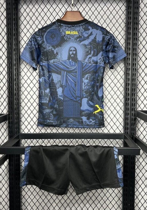 Brazil ”Jesus” Blue Limited Jersey Kids Size