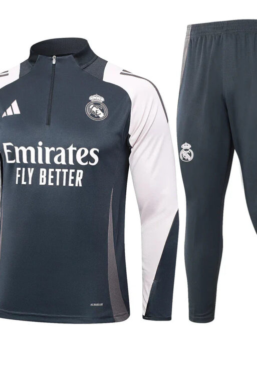 Real Madrid Dark Blue And White Tracksuit