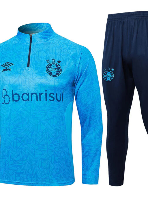 Grêmio PA Dark Blue and Light Blue Tracksuit
