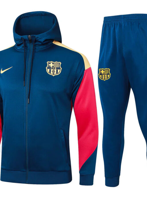 Barcelona Dark Blue and Red Tracksuit