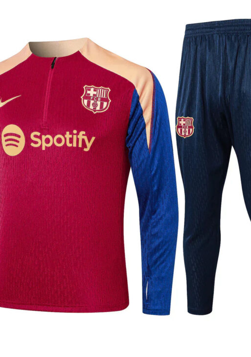 Barcelona Dark Blue and Red Tracksuit