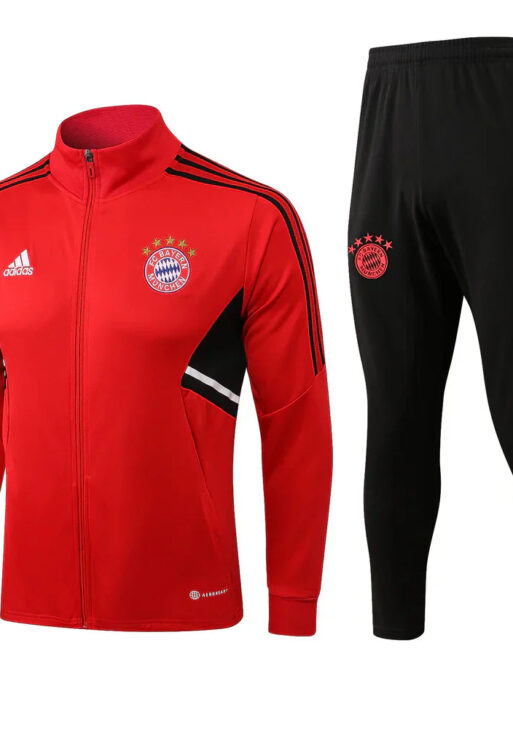 Bayern Munchen Black and Red Tracksuit