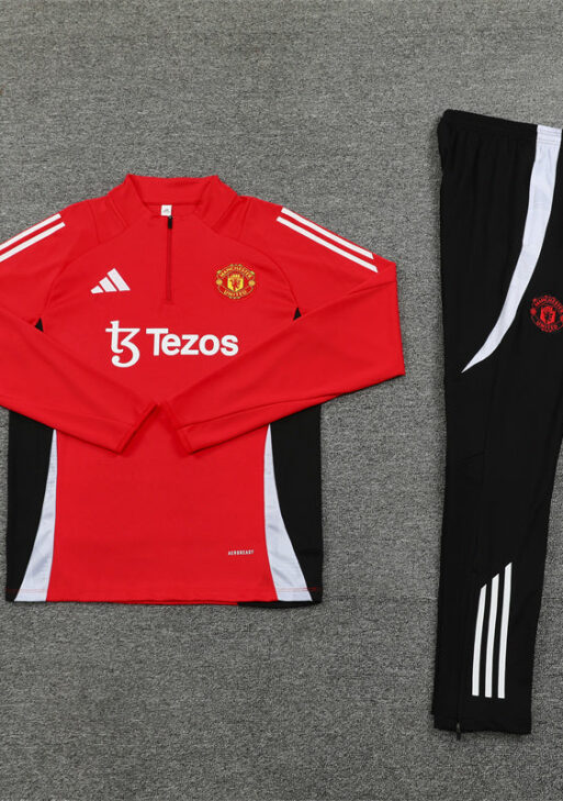 Manchester United Black and Red Tracksuit II