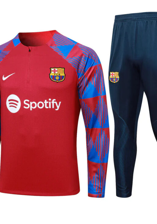 Barcelona Dark Blue and Red Tracksuit
