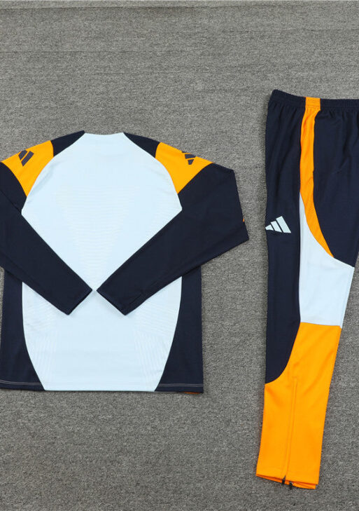 Real Madrid Dark Blue and White Tracksuit