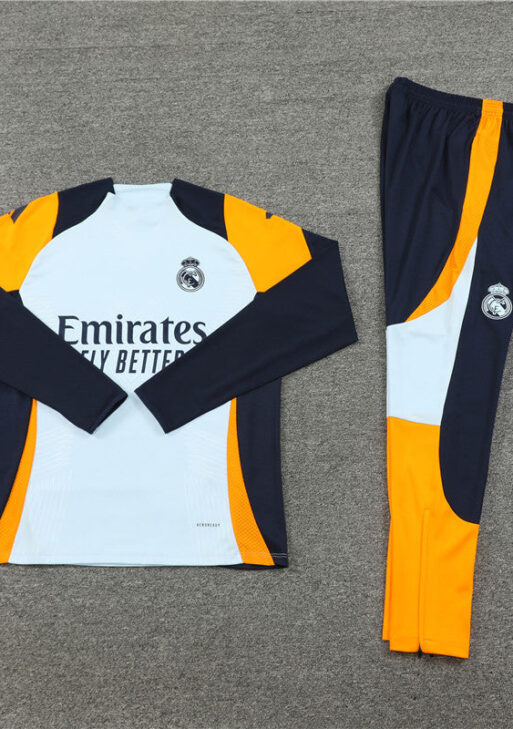 Real Madrid Dark Blue and White Tracksuit
