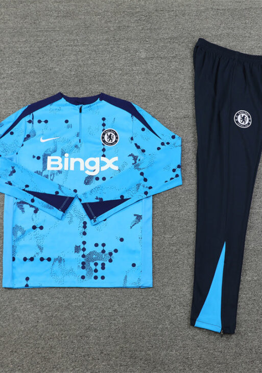 Chelsea Dark Blue and Light Blue Tracksuit