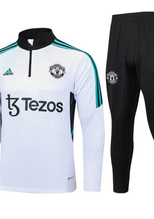 Manchester United Black and White Tracksuit