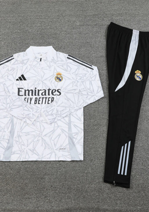 Real Madrid Black and White Tracksuit II