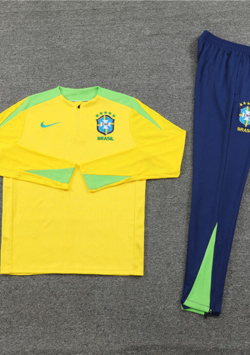 Brazil Dark Blue and Yellow Tracksuit