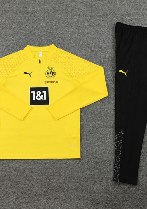 Borussia Dortmund Black and Yellow Tracksuit