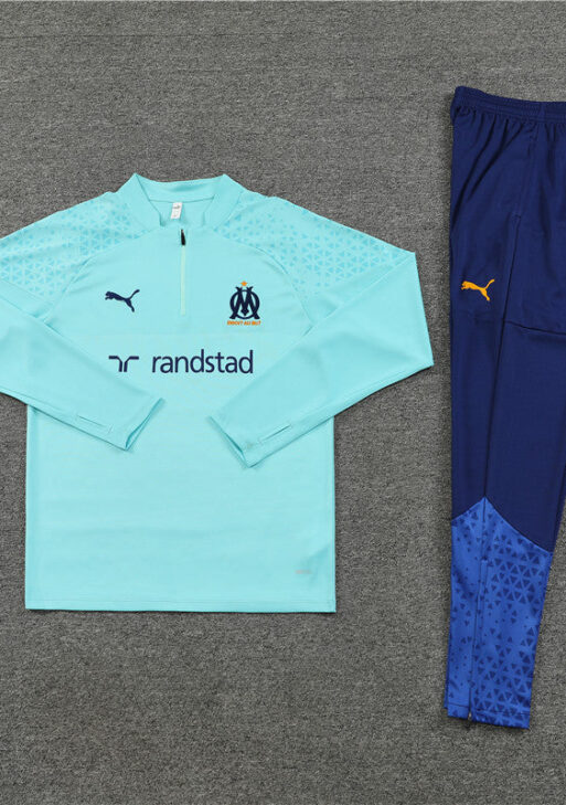 Olympique de Marseille Blue and Mint Tracksuit