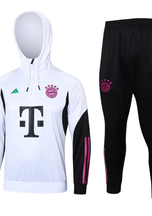 Bayern Munchen Black and White Tracksuit